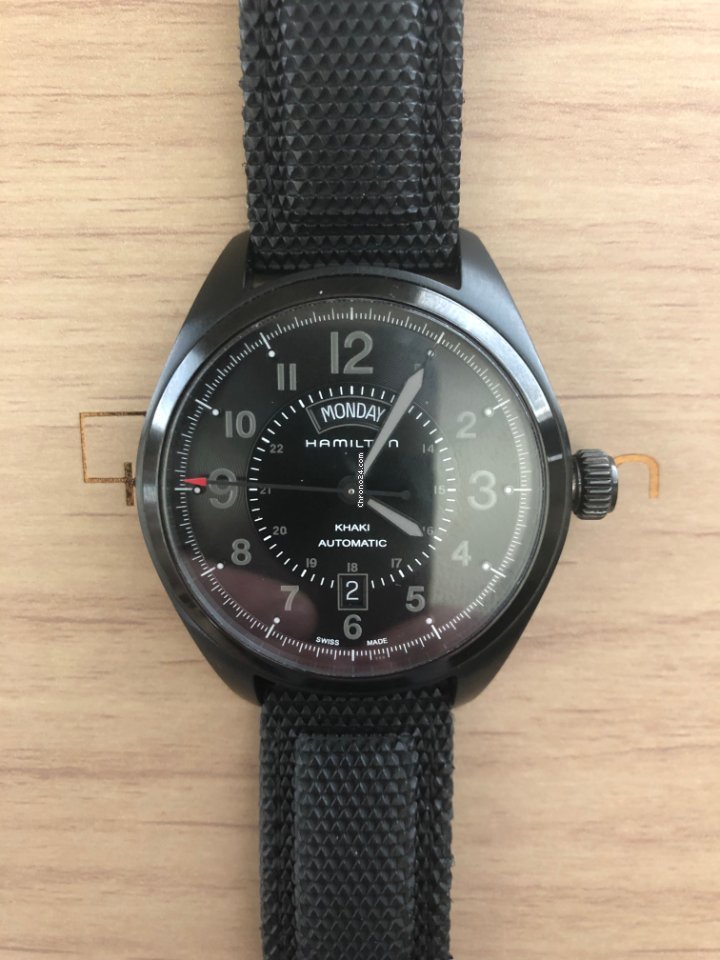 IMG_9081 Hamilton Khaki Field Day Date Mens watch Unisex Automatic Steel H70695735 Replica 6