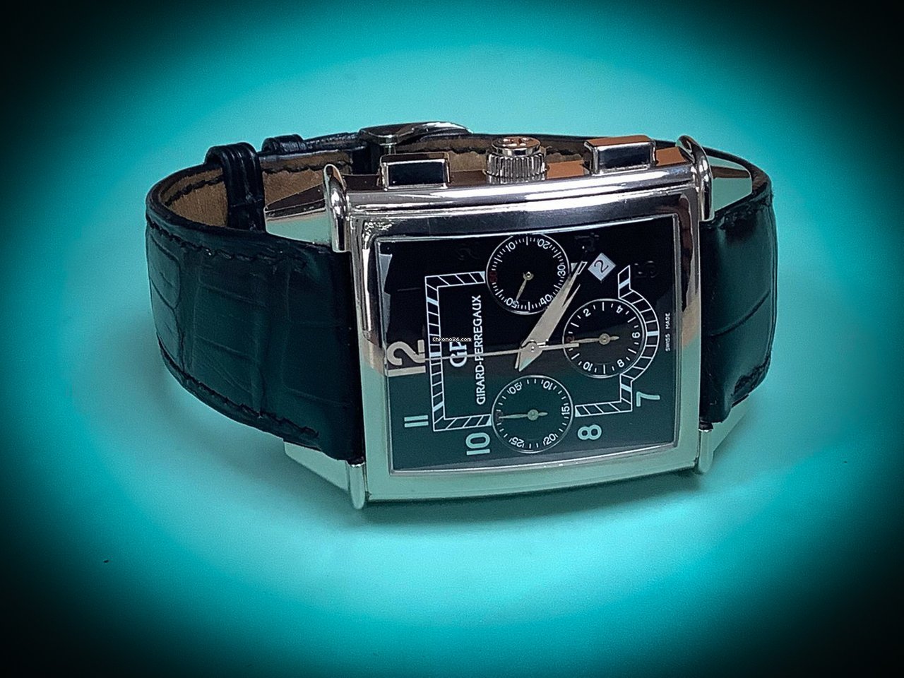 IMG_9081 Girard Perregaux Vintage 1945 Mens watch Unisex Automatic White gold 25840-11-611-FK6A Replica 6