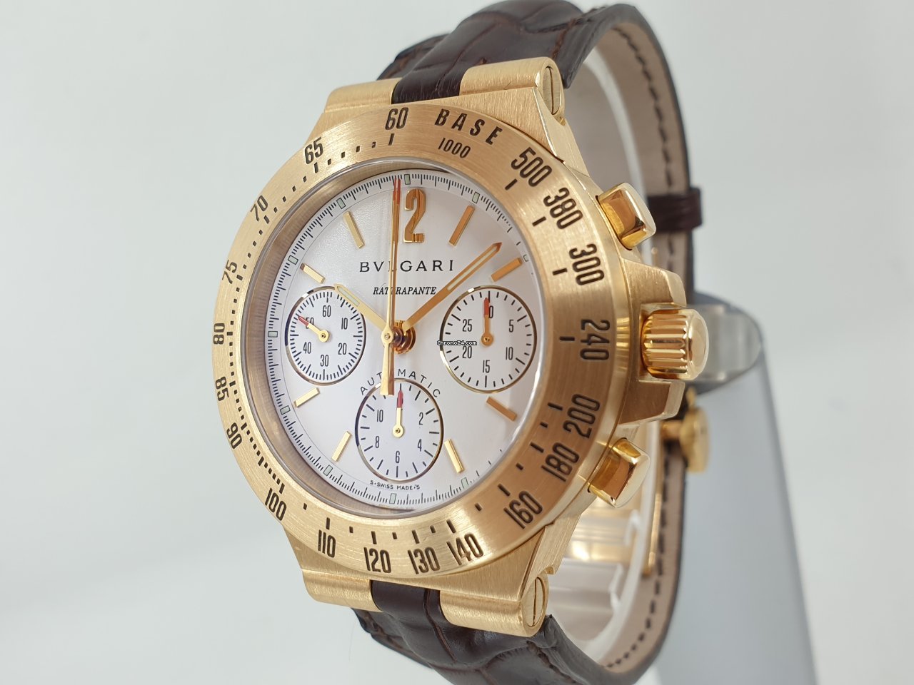 Bulgari Diagono Mens watch Unisex Automatic Yellow gold CH 40 G TA RA Replica 6