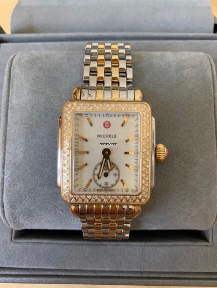 IMG_9081 Michele Deco Womens watch Quartz Gold Steel mw06v01c5025 Replica 6