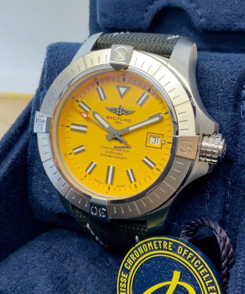 IMG_9081 Breitling Avenger Seawolf Mens watch Unisex Automatic Steel A17319101I1X1 Replica 6