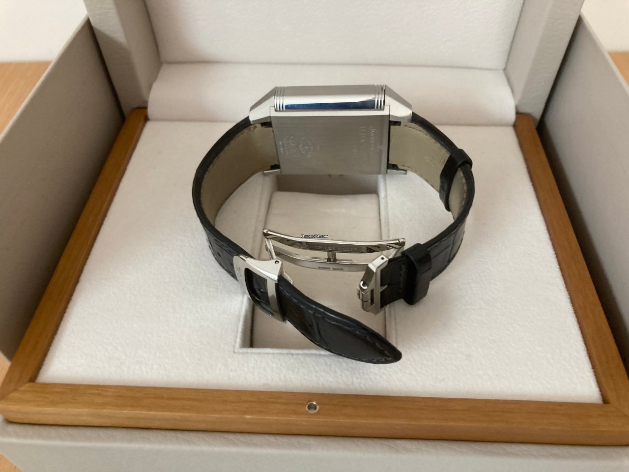 IMG_9081 Jaeger-LeCoultre Reverso Squadra Hometime Mens watch Unisex Automatic Steel Q7008420 Replica 6