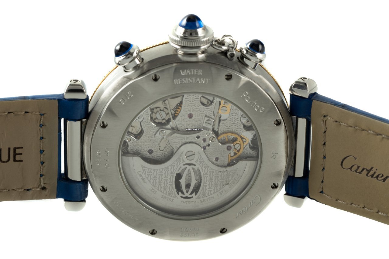 IMG_9081 Cartier Pasha Mens watch Unisex Automatic Gold Steel 2113 Replica 6