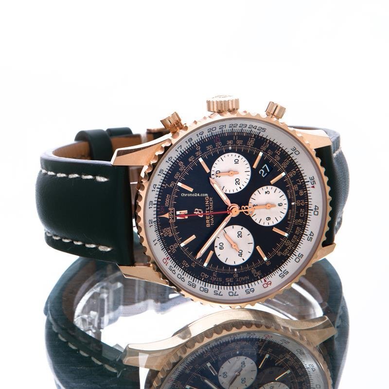 IMG_9081 Breitling Navitimer 1 B01 Chronograph 43 Mens watch Unisex Automatic Rose gold Rb0121211b1p1 Replica 6
