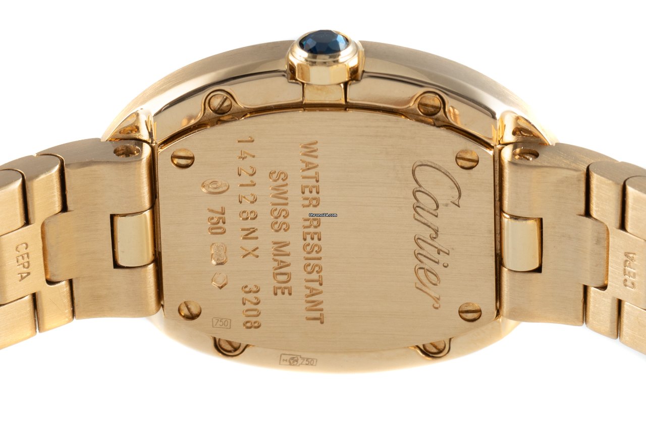 Cartier Baignoire Womens watch Quartz Yellow gold 3208 Replica 6