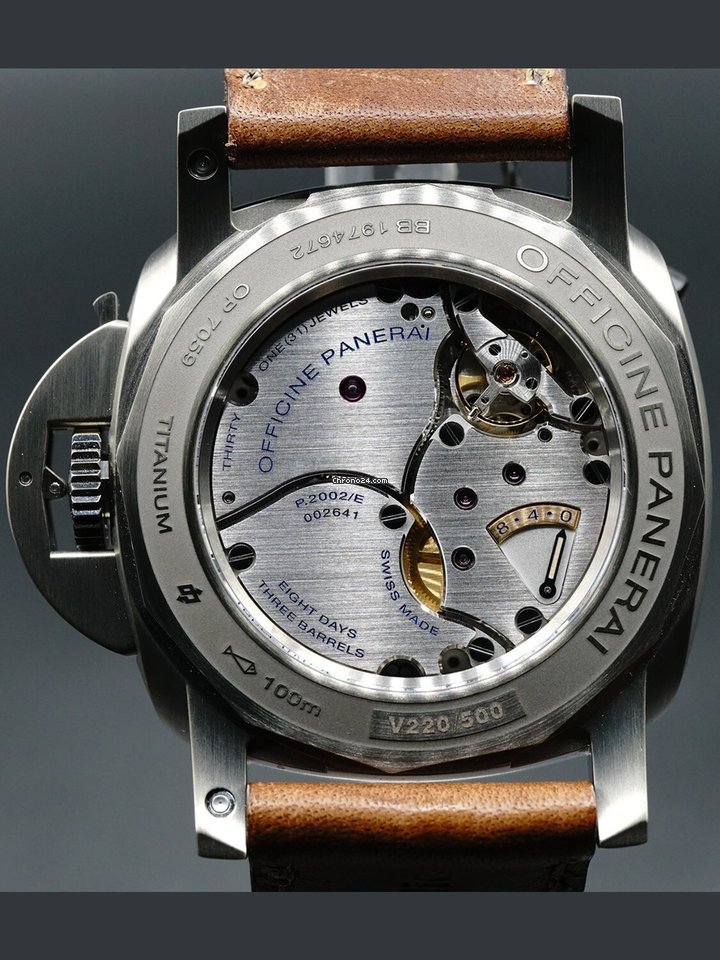IMG_9081 Panerai Mens watch Unisex Manual winding Titanium PAM00670 Replica 6