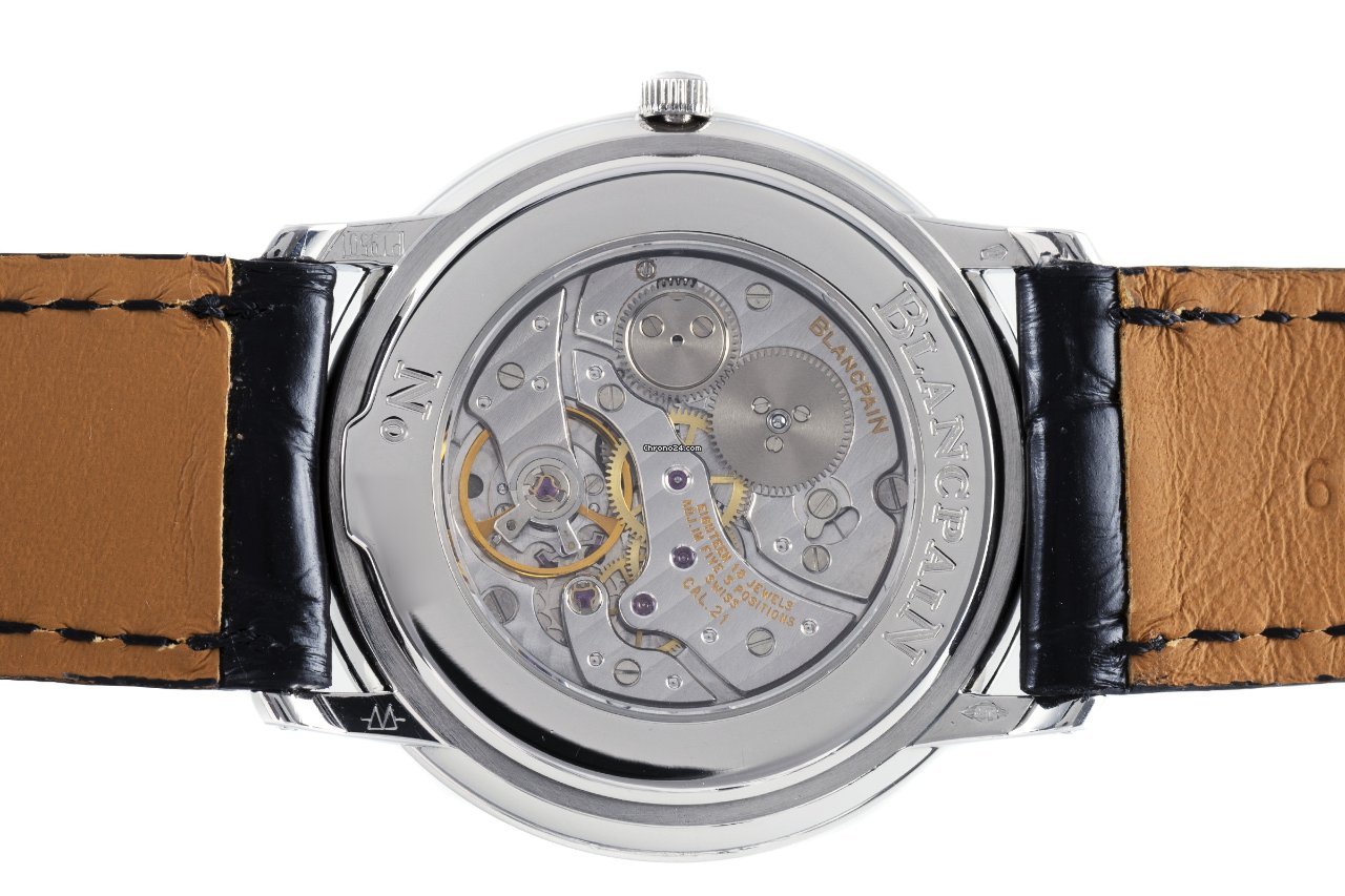 IMG_9081 Blancpain Villeret Mens watch Unisex Manual winding Platinum 0021-3427-55 Replica 6