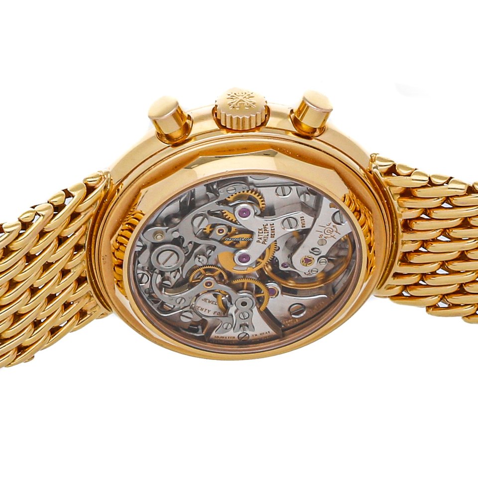 Patek Philippe Perpetual Calendar Chronograph Mens watch Unisex Manual winding Yellow gold 3970 002R Replica 6