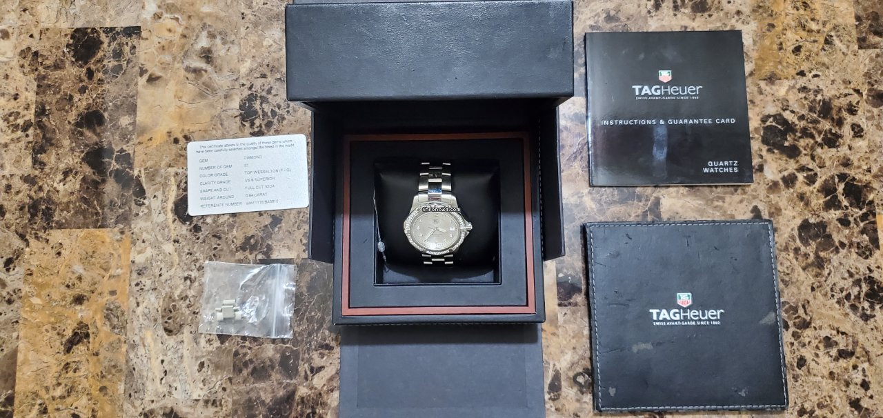 IMG_9081 TAG Heuer Aquaracer 300M Mens watch Unisex Quartz Steel WAF1118.BA0810 Replica 6