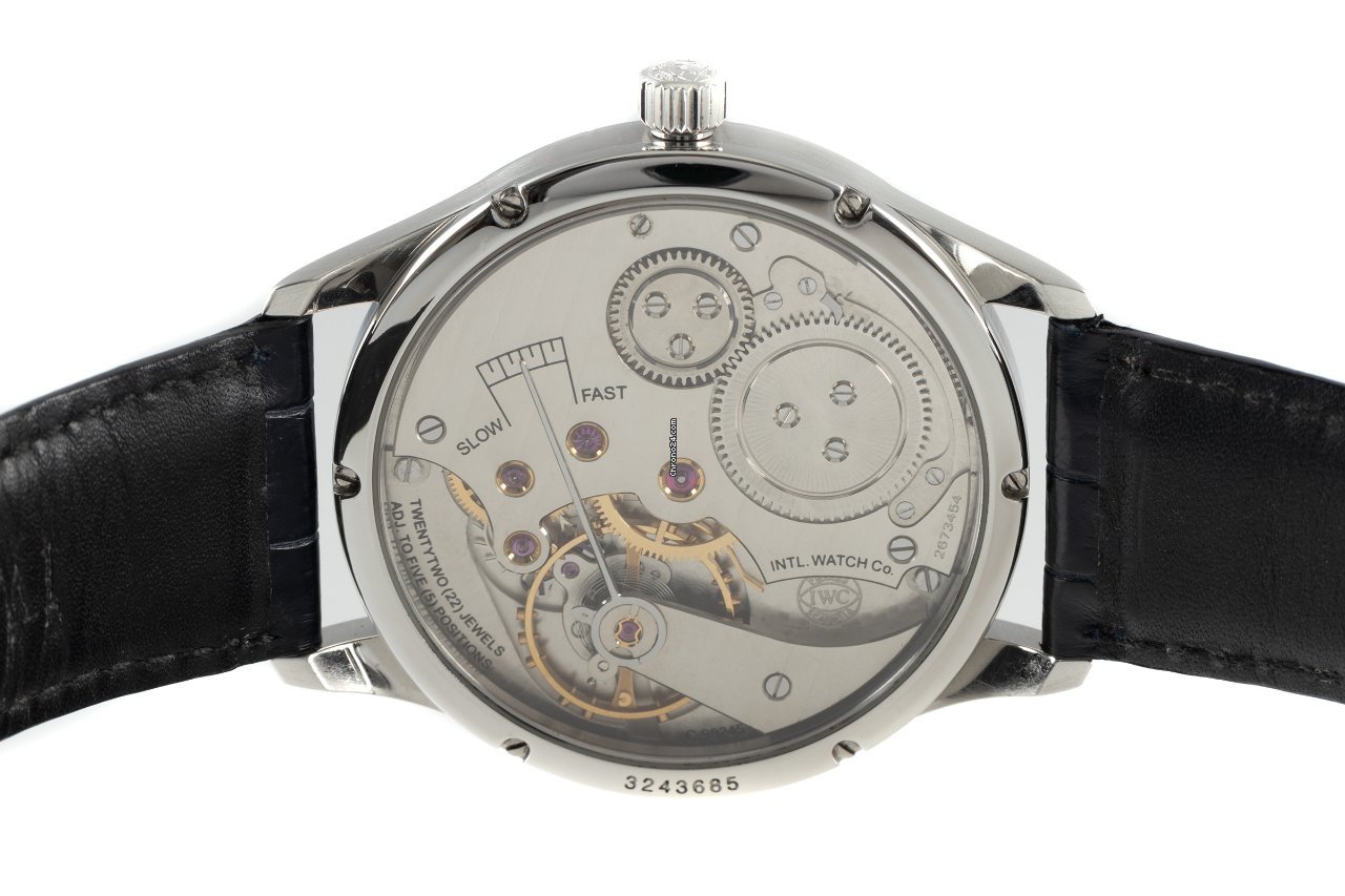 IMG_9081 IWC Portuguese Hand-Wound Mens watch Unisex Manual winding Steel 5444 Replica 6