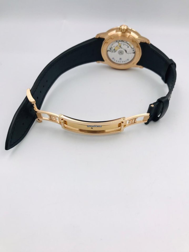 Blancpain Mens watch Unisex Automatic Rose gold 2850B-3630A-64B Replica 6