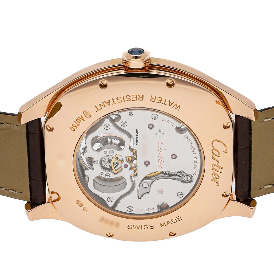 IMG_9081 Cartier Drive de Cartier Mens watch Unisex Manual winding Rose gold W4100013 Replica 6