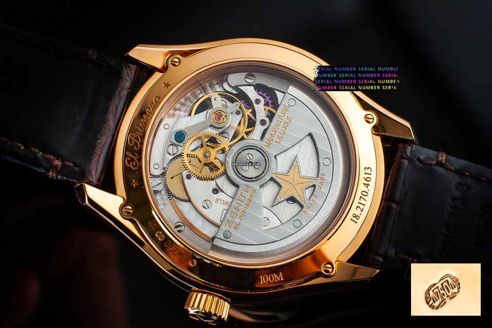 IMG_9081 Zenith El Primero Synopsis Mens watch Unisex Automatic Rose gold 18.2170.4613 Replica 6