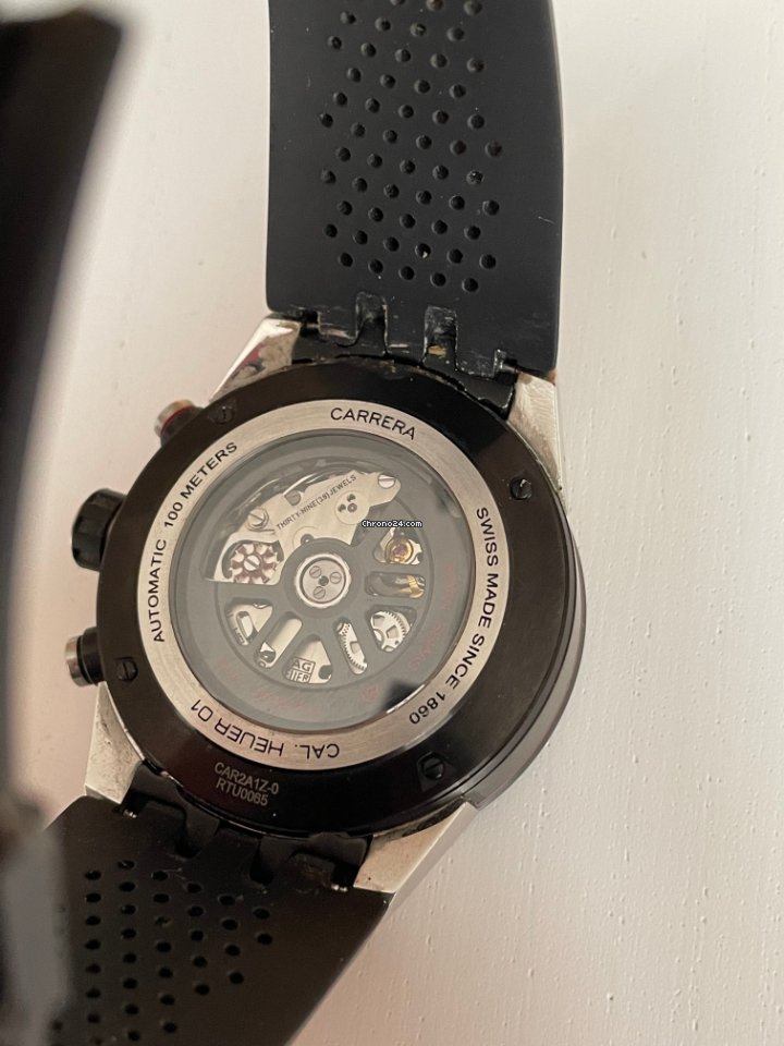 TAG Heuer Carrera Calibre HEUER 01 Mens watch Unisex Automatic Steel CAR2A1Z.FT6044 Replica 6