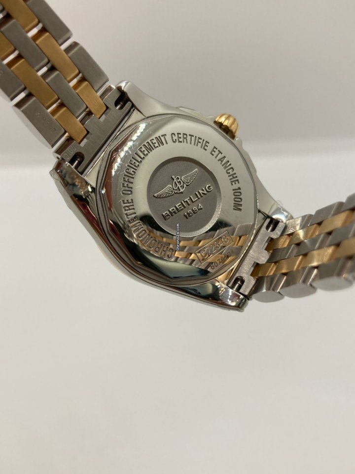 IMG_9081 Breitling Galactic Womens watch Quartz Gold Steel C7234812 A792 791C Replica 6