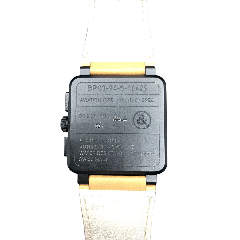 IMG_9081 Bell & Ross BR 03-94 Chronographe Mens watch Unisex Automatic Ceramic BR0394-HERI-CE Replica 6