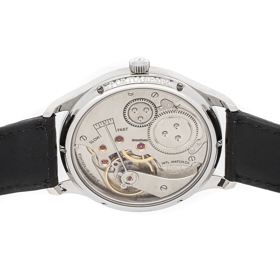 IMG_9081 IWC Portuguese Hand-Wound Mens watch Unisex Manual winding Steel IW5445-01 Replica 6