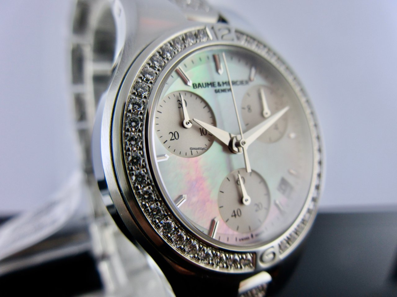 IMG_9081 Baume & Mercier Linea Womens watch Quartz Steel MOA10017 Replica 6