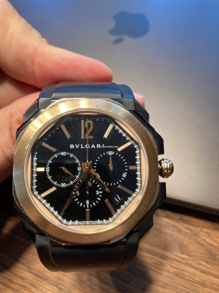 IMG_9081 Bulgari Octo Mens watch Unisex Automatic Gold Steel BG042BBSPGVDCH Replica 6