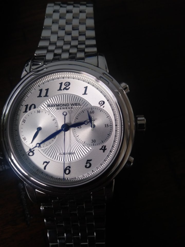 IMG_9081 Raymond Weil Maestro Mens watch Unisex Automatic Steel 4830-STC-05659 Replica 6