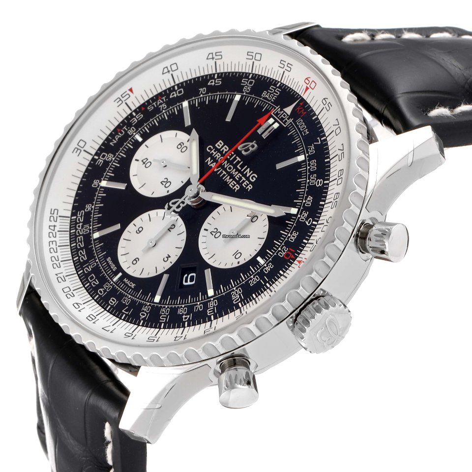 IMG_9081 Breitling Navitimer 01 (46 MM) Mens watch Unisex Automatic Steel AB0127211C1A1 Replica 6