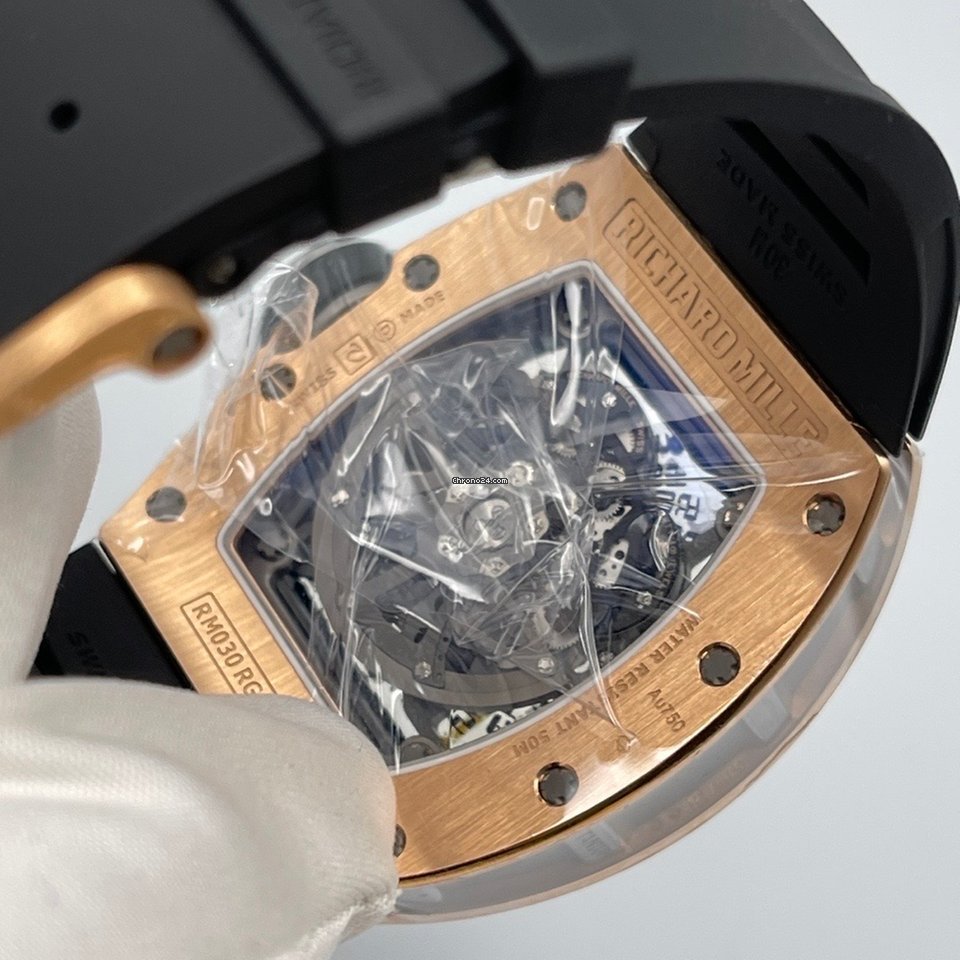IMG_9081 Richard Mille RM 030 Mens watch Unisex Rose gold RM30 Replica 6