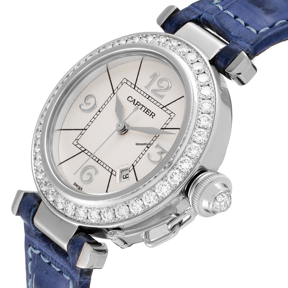 IMG_9081 Cartier Pasha Womens watch Automatic White gold WJ111651 Replica 6
