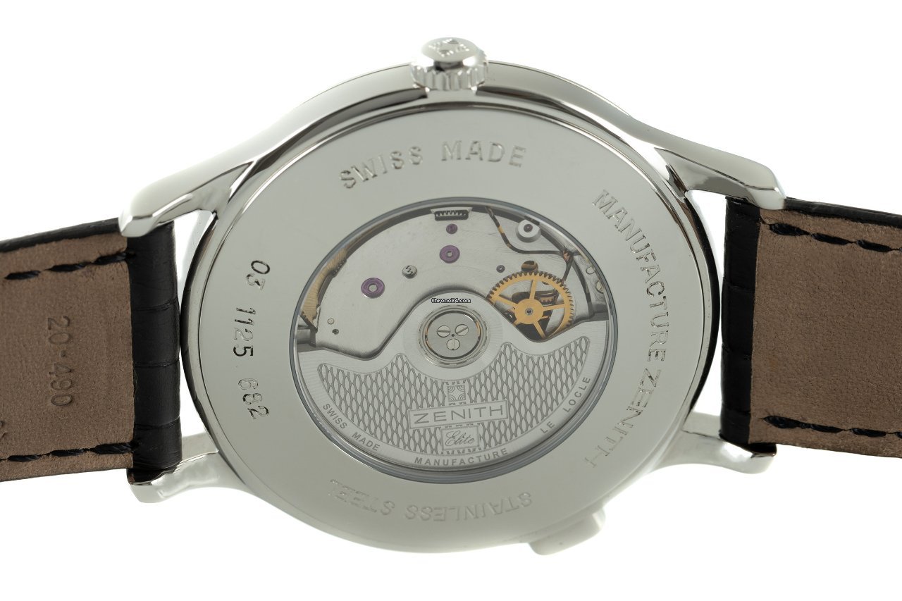 Zenith Elite Dual Time Mens watch Unisex Automatic Steel 03.1125.682 Replica 6