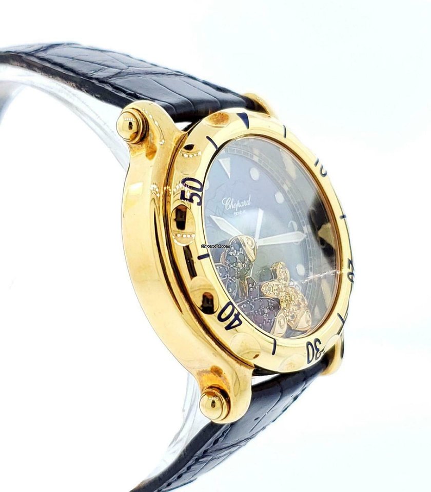 IMG_9081 Chopard Happy Sport Quartz Yellow gold 28 3528-402 Replica 6