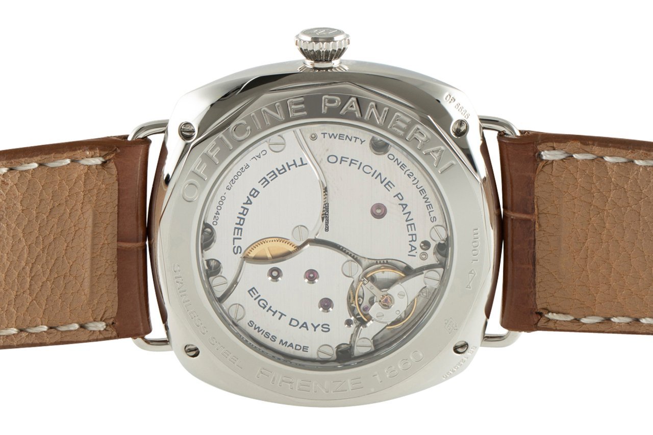 IMG_9081 Panerai Radiomir 8 Days Mens watch Unisex Manual winding Steel PAM00268 Replica 6