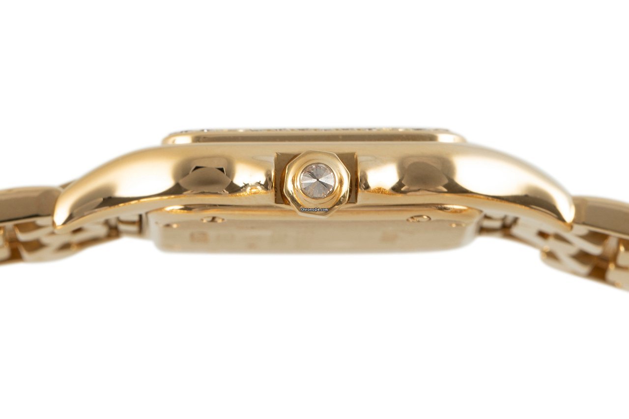 IMG_9081 Cartier Panthere Womens watch Quartz Yellow gold 12802 Replica 6