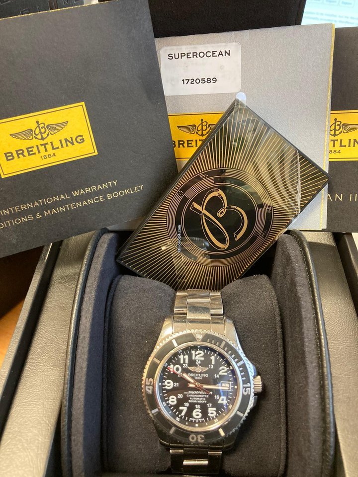 IMG_9081 Breitling Superocean II 42 Mens watch Unisex Automatic Steel A17365C9 BD67 Replica 6