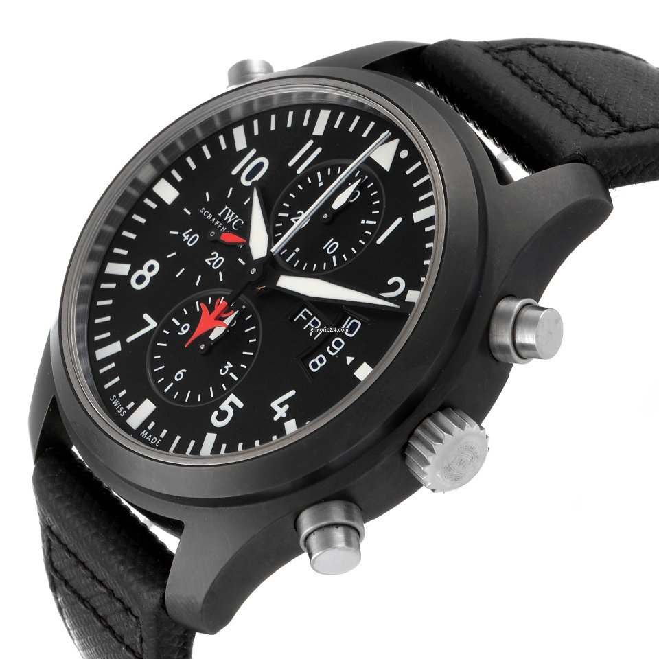 IMG_9081 IWC Pilot Chronograph Top Gun Mens watch Unisex Automatic Ceramic IW379901 Replica 6