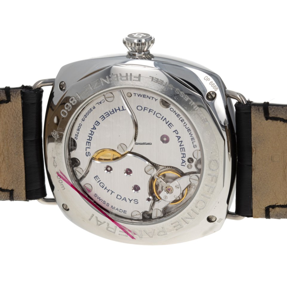 IMG_9081 Panerai Radiomir 8 Days Mens watch Unisex Manual winding Steel PAM 00268 Replica 6