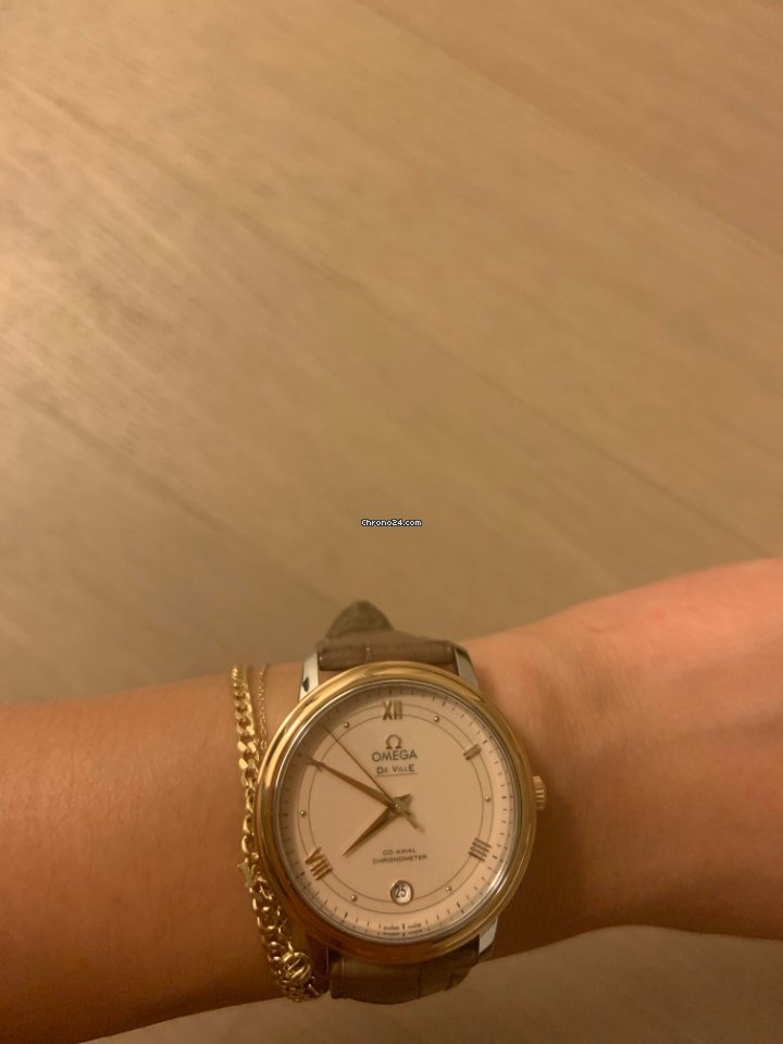 Omega De Ville Prestige Womens watch Automatic Gold Steel 424.23.37.20.09.001 Replica 6