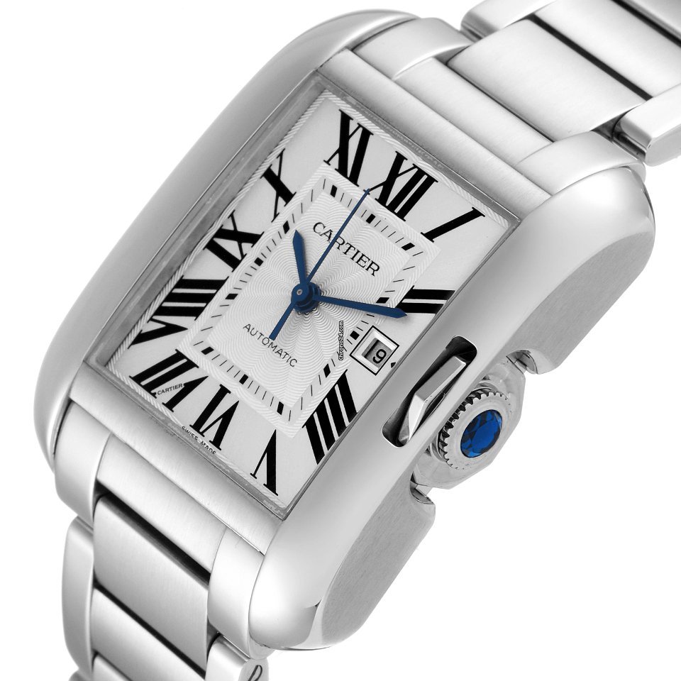 IMG_9081 Cartier Tank Anglaise Mens watch Unisex Automatic Steel W5310009 Replica 6