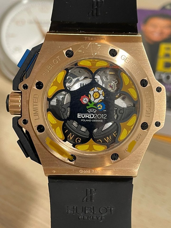 IMG_9081 Hublot King Power Mens watch Unisex Automatic Rose gold 716.OM.1129.RX.EUR12 Replica 6