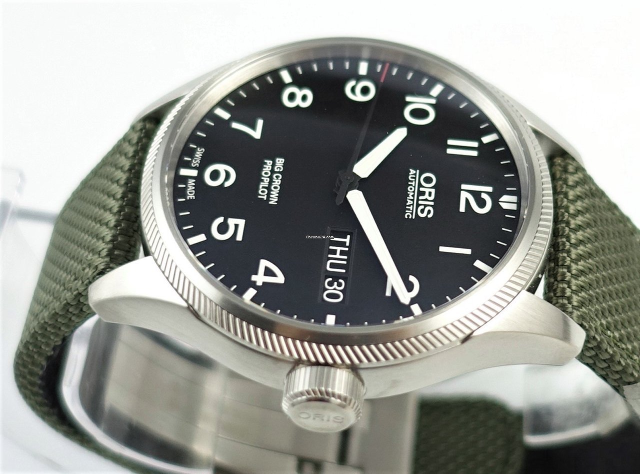 IMG_9081 Oris Big Crown ProPilot Day Date Mens watch Unisex Automatic Steel 01 752 7698 4164 Replica 6