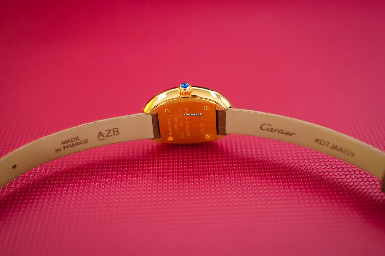 Cartier Baignoire Womens watch Quartz Yellow gold WGBA0007 Replica 6