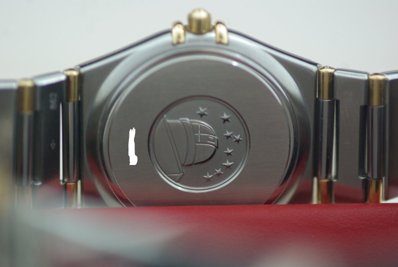 IMG_9081 Omega Constellation Mens watch Unisex Quartz Gold Steel 1312.30 Replica 6