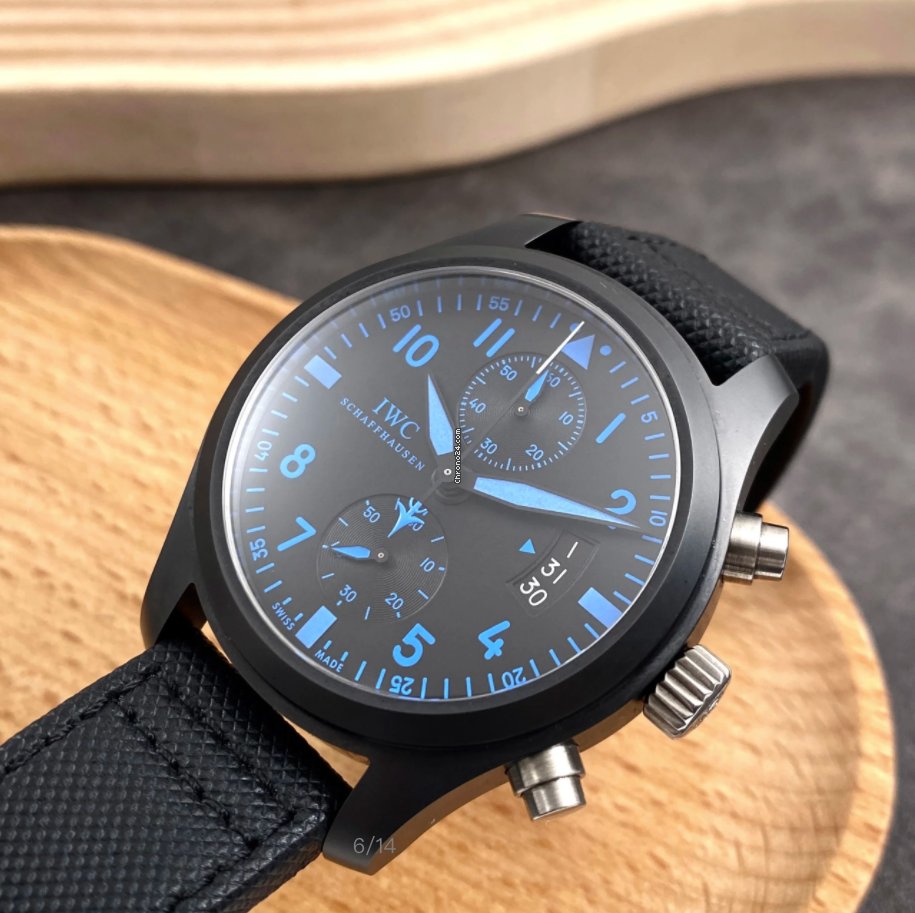 IWC Pilot Chronograph Top Gun Ceramic IW388003 Replica 6