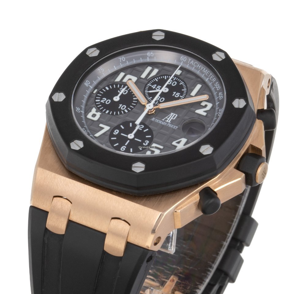 IMG_9081 Audemars Piguet Royal Oak Offshore Chronograph Mens watch Unisex Automatic Rose gold 25940OK.OO.D002CA.02 Replica 6