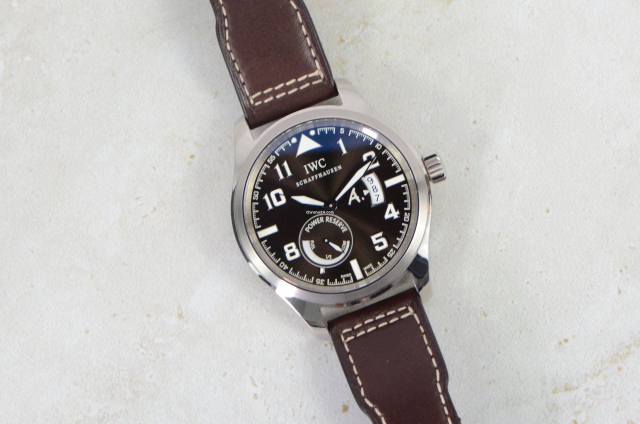 IMG_9081 IWC Pilot Mens watch Unisex Automatic White gold IW320102 Replica 6