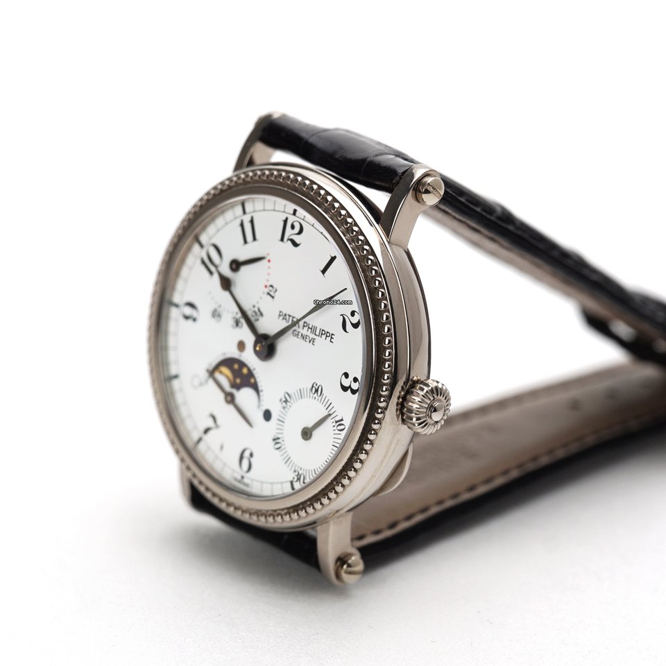 IMG_9081 Patek Philippe Complications Mens watch Unisex Automatic White gold 5015G Replica 6