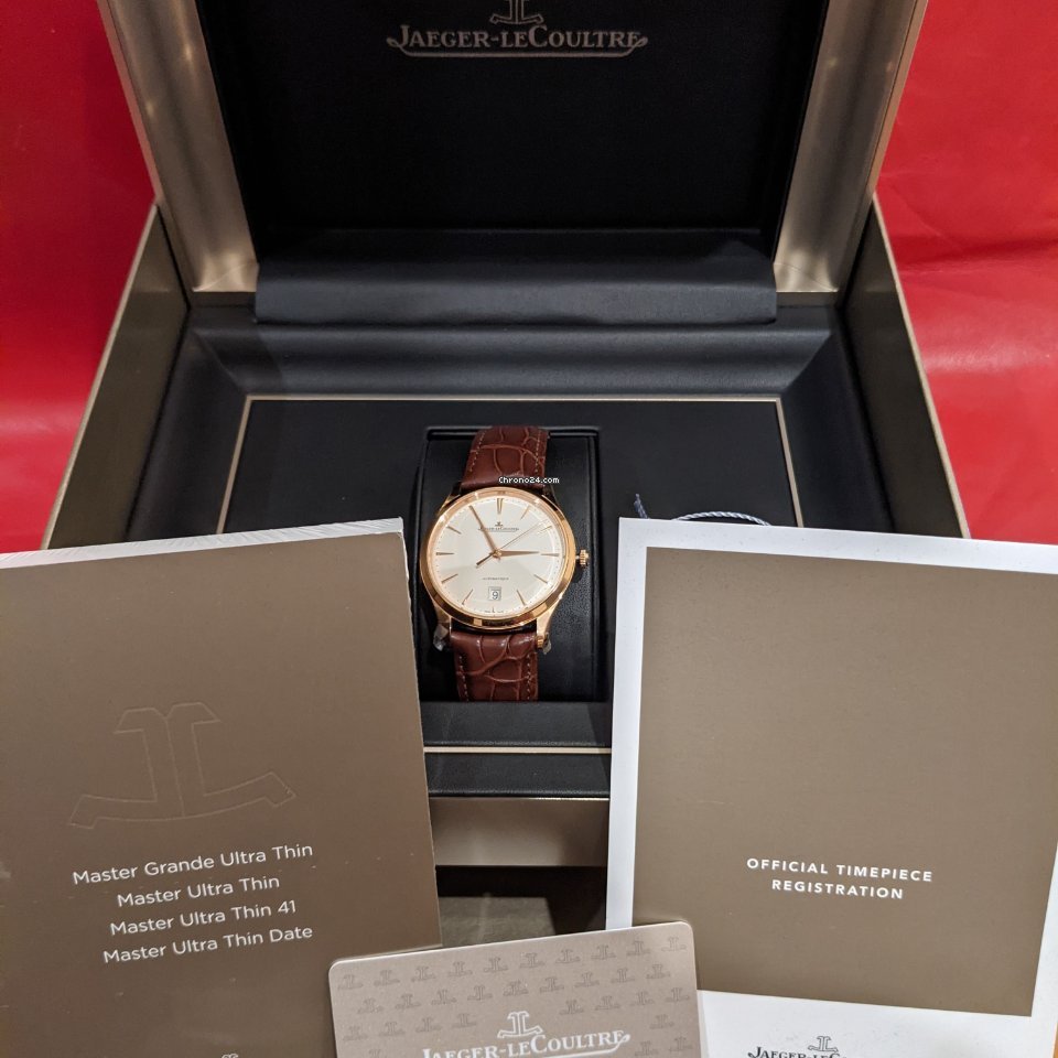 IMG_9081 Jaeger-LeCoultre Master Ultra Thin Date Mens watch Unisex Automatic Rose gold 1232510 Replica 6