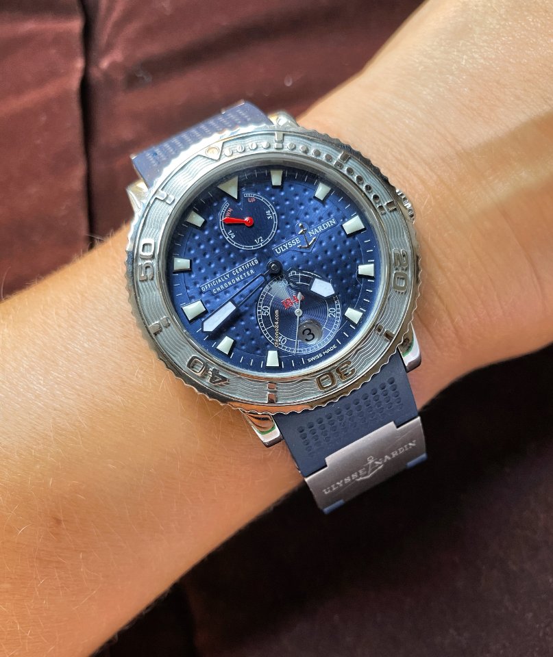 IMG_9081 Ulysse Nardin Maxi Marine Diver Mens watch Unisex Automatic Steel 263 -58 Edition 697 999 Replica 6