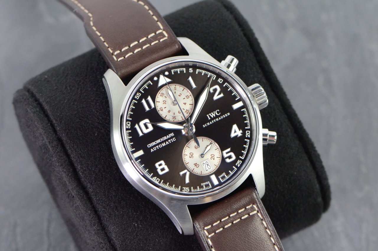 IMG_9081 IWC Pilot Spitfire Chronograph Mens watch Unisex Automatic Steel IW387806 Replica 6