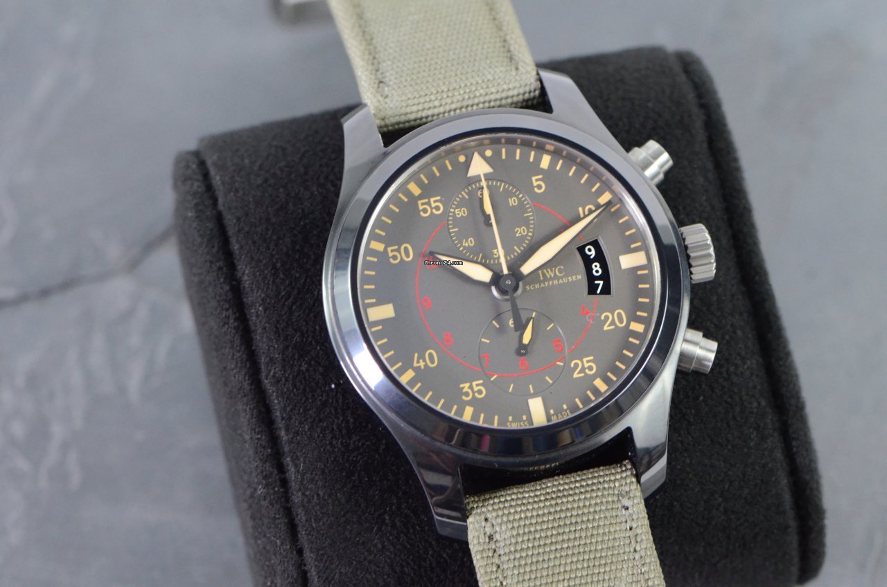 IMG_9081 IWC Pilot Chronograph Top Gun Miramar Mens watch Unisex Automatic Ceramic IW388002 Replica 6