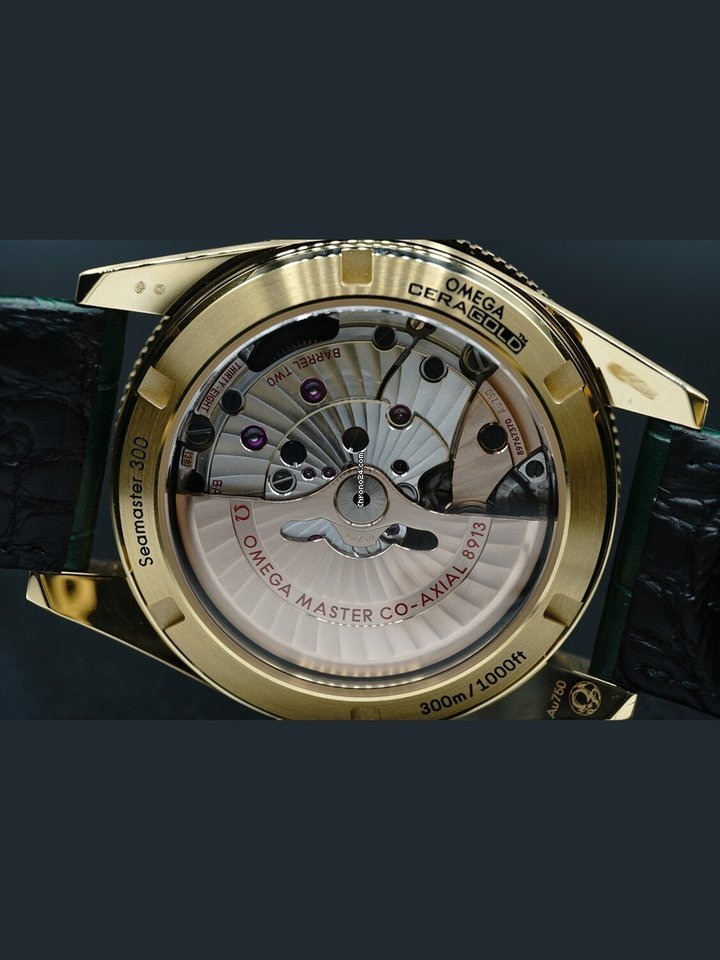 IMG_9081 Omega Seamaster Mens watch Unisex Automatic Yellow gold 234.63.41.21.99.001 Replica 6