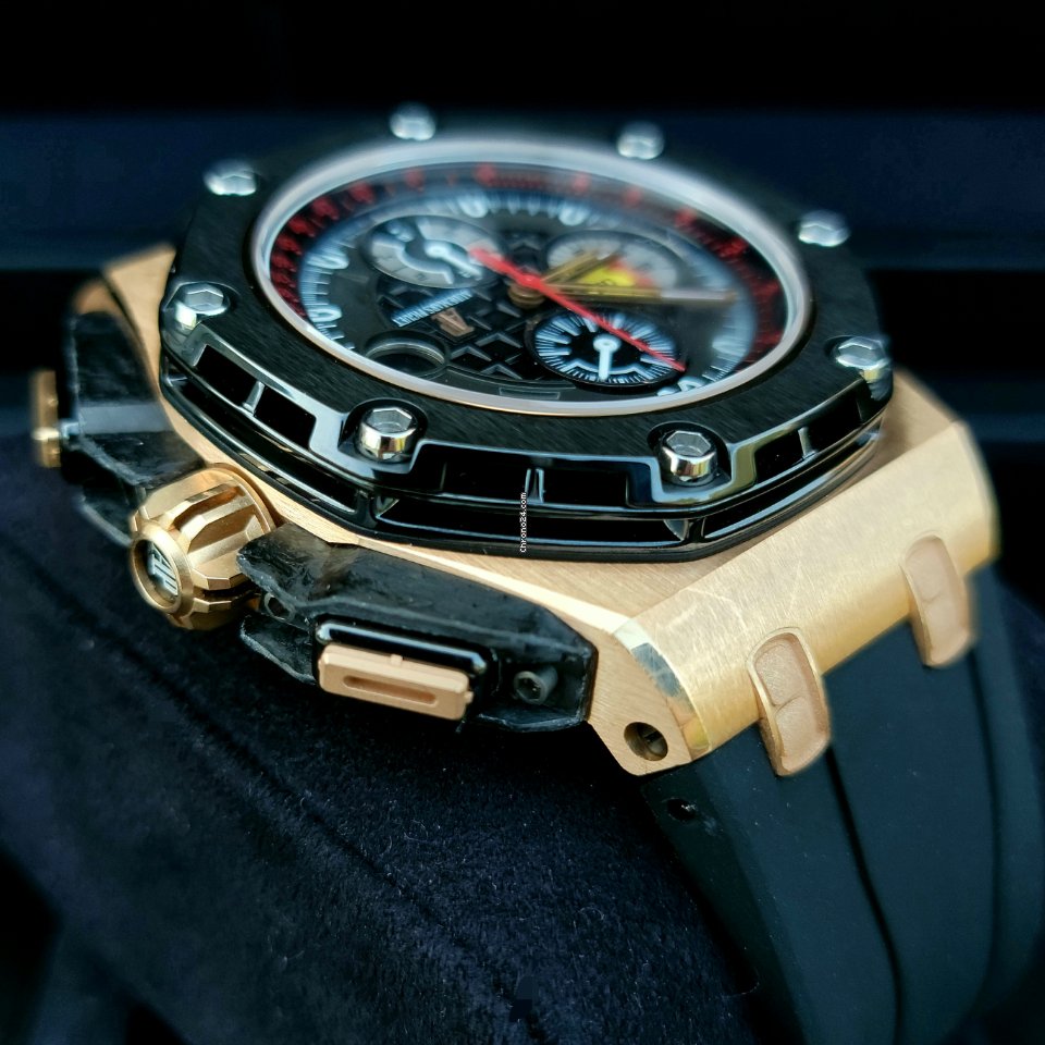 IMG_9081 Audemars Piguet Royal Oak Offshore Grand Prix Mens watch Unisex Automatic Rose gold 26290RO.OO.A001VE.01 Replica 6